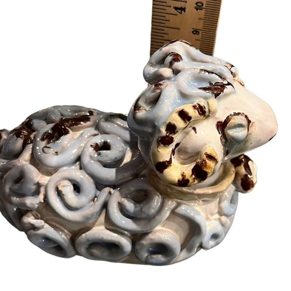 Studio Pottery Handmade Ram Figure Sculpture Capricorn Aries - Picture 8 of 11